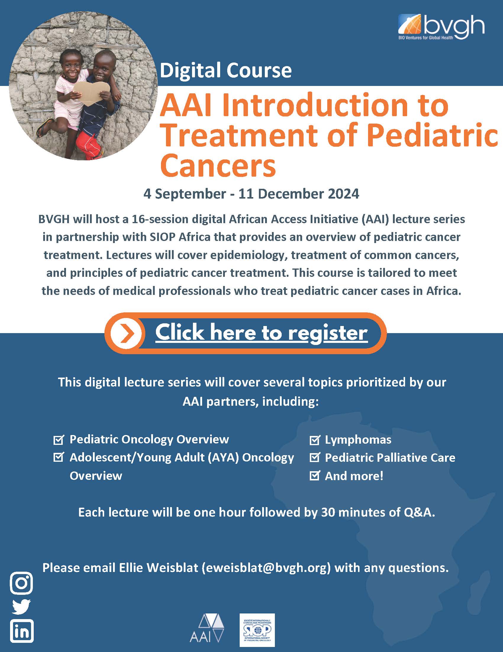 Digital Course: AAI Introduction to Treatment of Pediatric Cancers