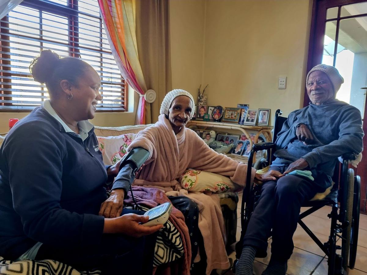 Home visits bring symptom support, food parcels and a listening ear to a woman living with cancer.