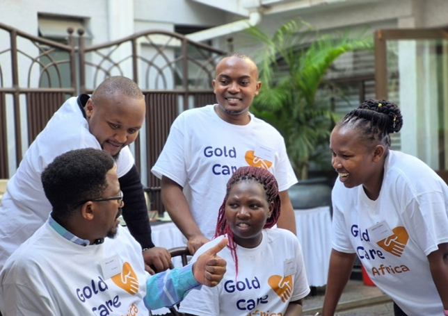 The Gold Care team during a break at the Symposium in Nairobi